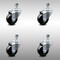 Service Caster 3.5 Inch SS Hard Rubber Wheel Swivel 10mm Threaded Stem Caster Set SCC SCC-SSTS20S3514-HRS-M1015-4 - alternate 1